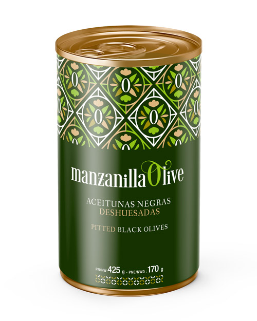 Aceitunas negras deshuesadas - Manzanilla Olive