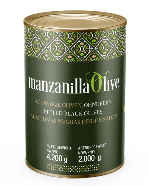 Aceitunas negras deshuesadas - Manzanilla Olive