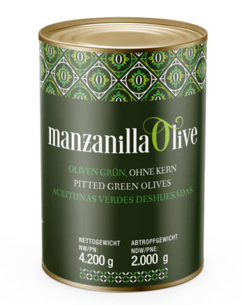 Aceitunas verdes deshuesadas - Manzanilla Olive